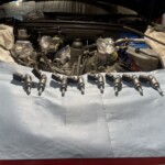 Intake Cleaning carbon removal Audi S5 V8 walnut shell blasting injector service Intake Cleaning carbon removal Audi S5 V8 walnut shell blasting injector service